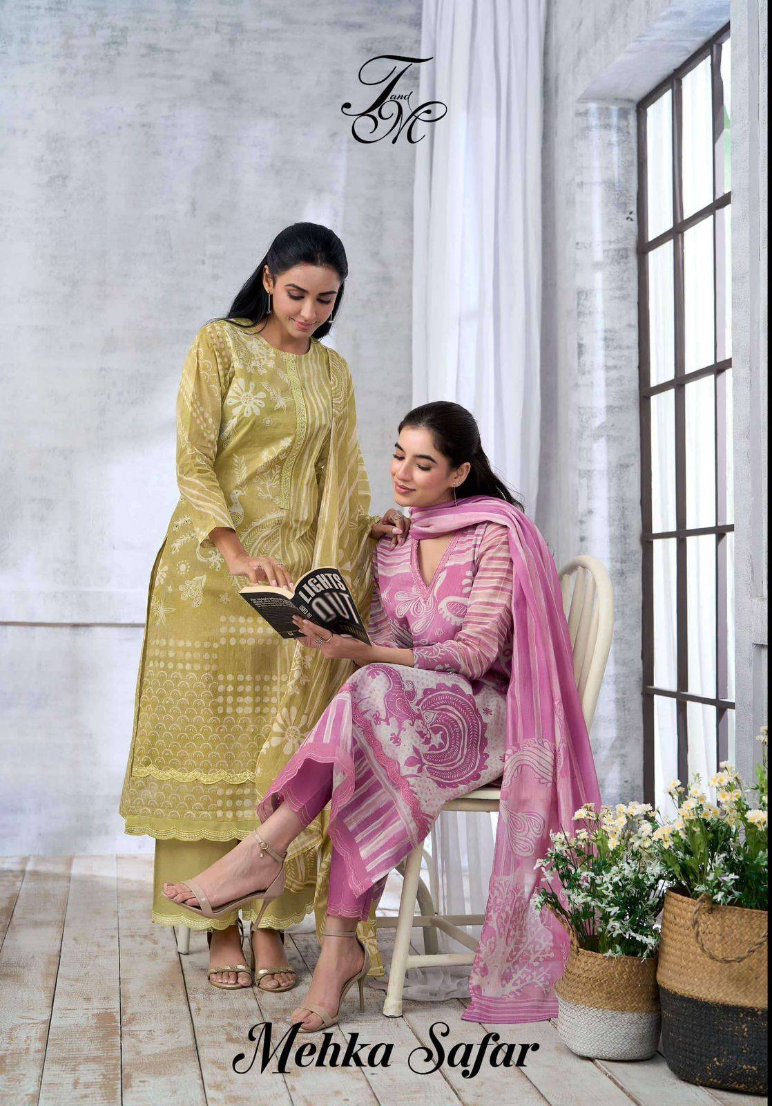 MEHKA SAFAR By T&M 528 TO 533 series Beautiful Festive Suits Stylish Colorful Fancy Casual Wear Organdy Digital Print Dresses At Wholesale Price
